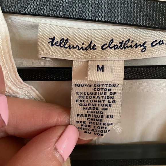 women’s cream shirt with intricate sequence. M - Picture 4 of 6